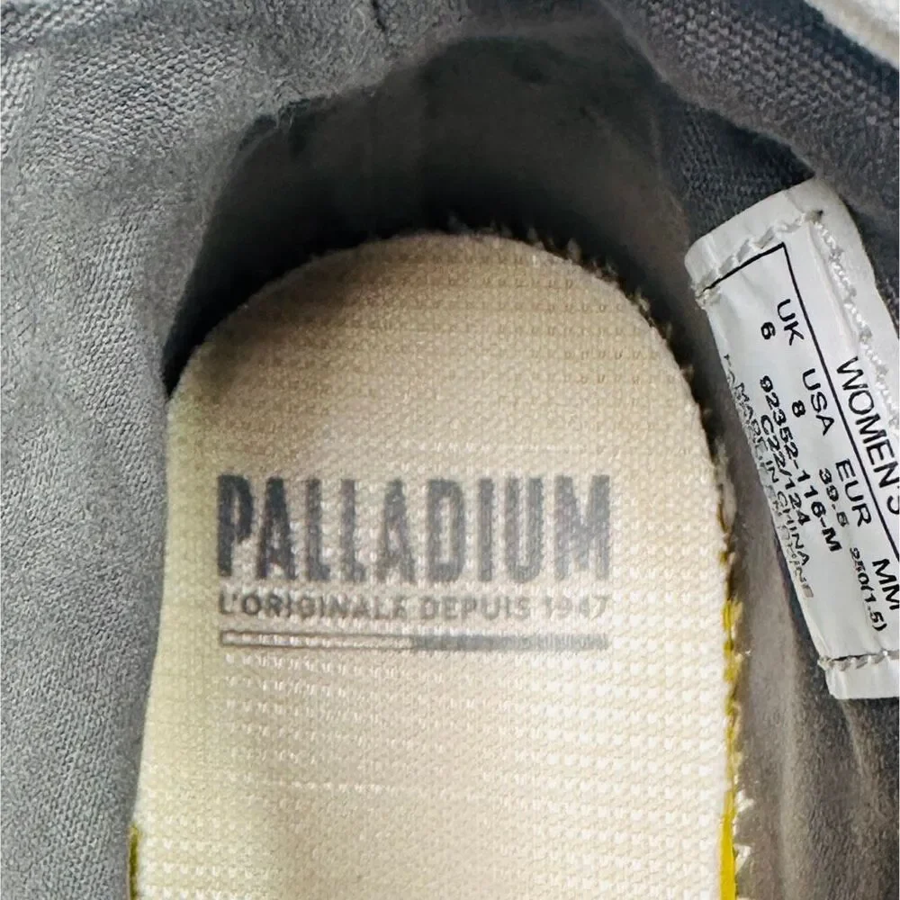 Palladium Pampa Hi Original Lace Up Sneakers 92352-116-M - Size 8 - Star White